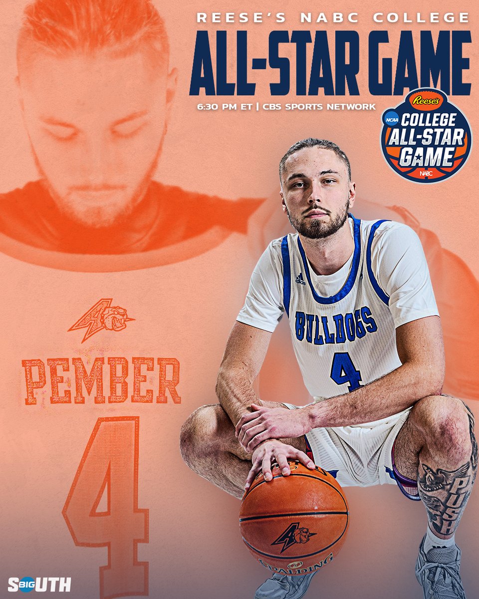 One more time to shine 🌟 As one of the Big South's best to ever lace 'em up, @drewpember will compete tonight alongside the top seniors in the nation for the Reese's NABC All-Star Game. ⏰ 6:30 PM ET 📍 Phoenix, Ariz. 📺 CBS Sports Network #BigSouthMade