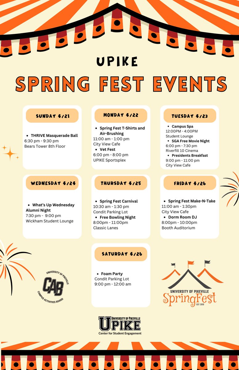 Are you excited for Spring Fest?