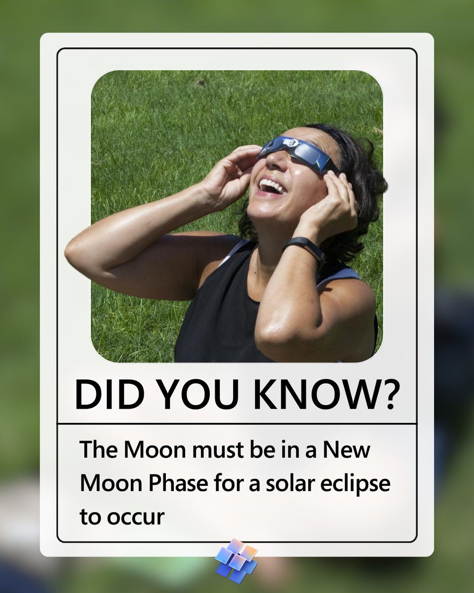 🌑✨ Did you know? A solar eclipse only happens during a new moon phase! Don't miss out on this celestial event. Can't view it locally? Join our live stream with @NASA! Click the link to learn more and add it to your calendar. #Eclipse #Astronomy 🔗 msft.it/6010cLYPe