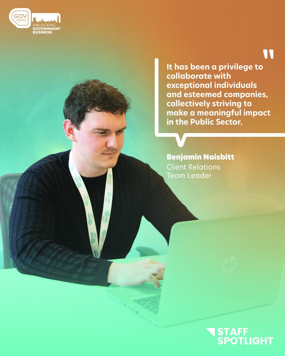 GovData Staff Spotlight 💡

We want to shed some light on the amazing team members that make GovData shine! This week is Benjamin, a Client Relations Team Leader.