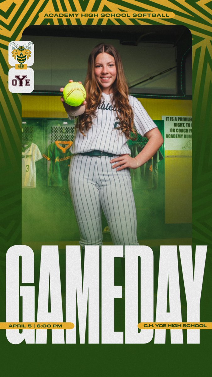 Gameday in Cameron at 6:00 PM! #stingem

🗓️ April 5, 2024
🆚 Lady Yoe
📍 C.H. Yoe High School
⌚️ 6:00 PM