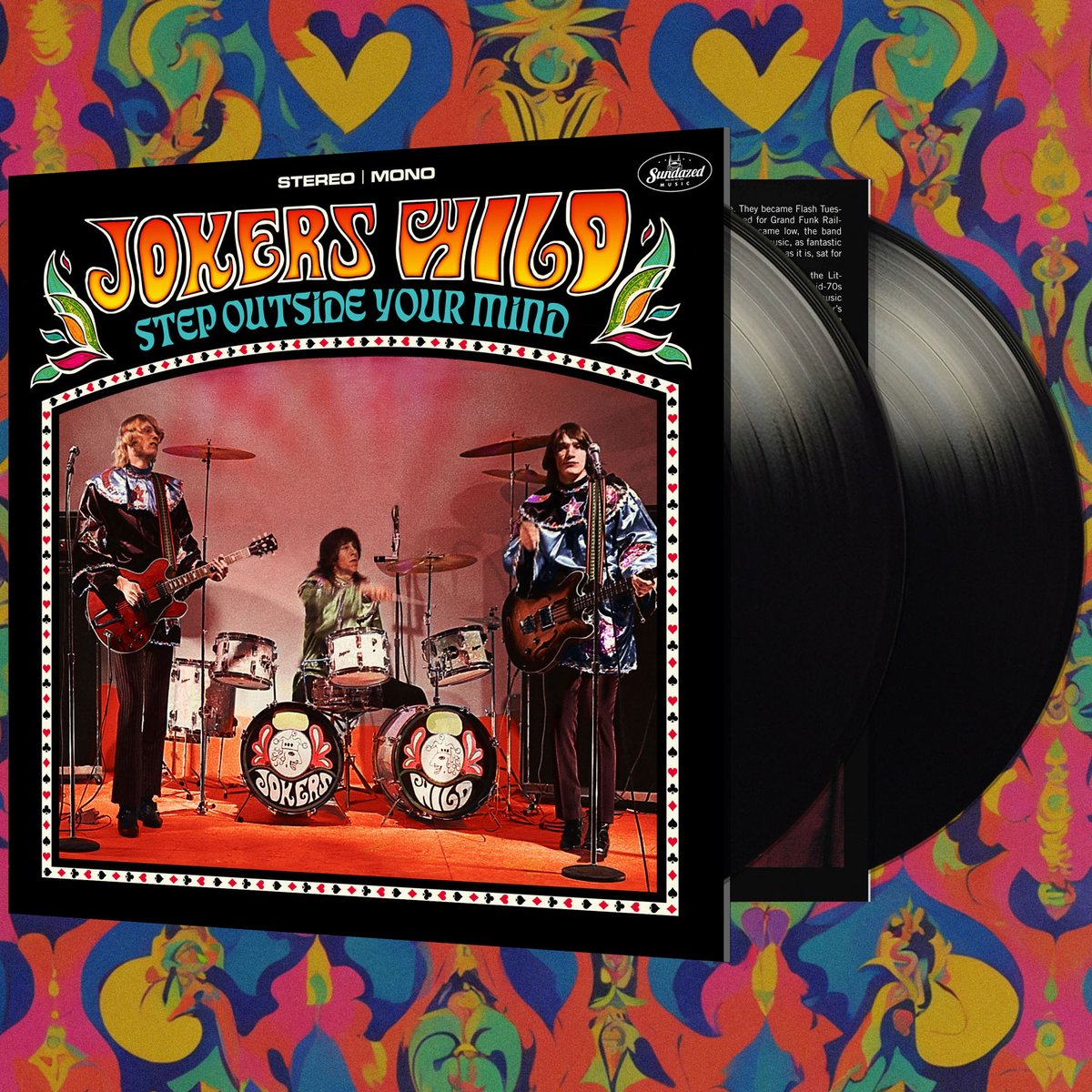 Now available! A double LP’s worth of Minneapolis psych madmen Jokers Wild! Includes all of their rare singles, plus 15 more originally unreleased mind-melting cuts - complete with slide whistle! Includes new liner notes & is also on 2CD! Order here: sundazed.com/jokers-wild.as…