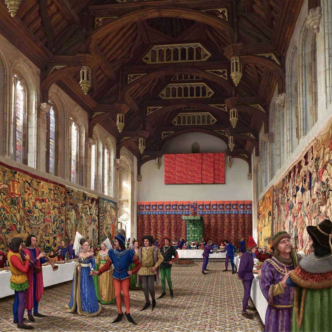 It’s time for the answers to Wednesday question. The Great Hall was built in the 1470s during the reign of Edward IV. It was here that he spent his last Christmas in 1482 before his death in April 1483.