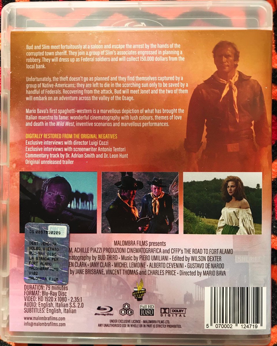 This formerly unloved Mario Bava western has been saved from the ravages of vinegar syndrome and is now available with a very nice embossed slipcase and a commentary track from @darklonelywater and myself!