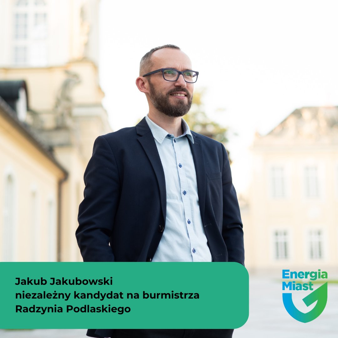 RADZYŃ PODLASKI!
Jakub Jakubowski - lider ruchu Radzyń Moje Miasto, absolwent Wydziału Artystycznego UMCS na kierunku edukacja artystyczna w zakresie sztuk plastycznych. W 2014 roku został Radnym Rady Miasta Radzyń Podlaski, od 2018 roku niezależny radny powiatu.