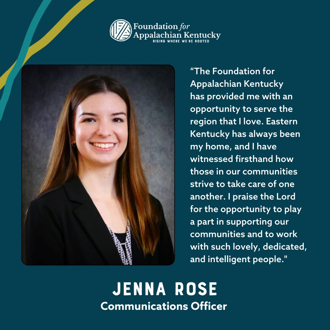 We asked our Communications Officer, Jenna Rose, why she loves working for the Foundation for Appalachia Kentucky. Here's what she had to say! #Appalachia #kentucky #appalachiankentucky #communityfoundations