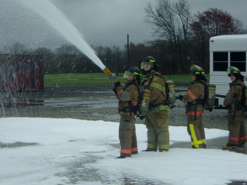 SCCIndiana's tweet photo. The Fire & Rescue students spent Thursday at the Versailles Training Facility working on their vapor suppression skills utilizing firefighting foam equipment!
#SCCexperience #SCClearning #SCCfirerescue #Firefighters #FireRescue https://t.co/lqBX2fjF1k