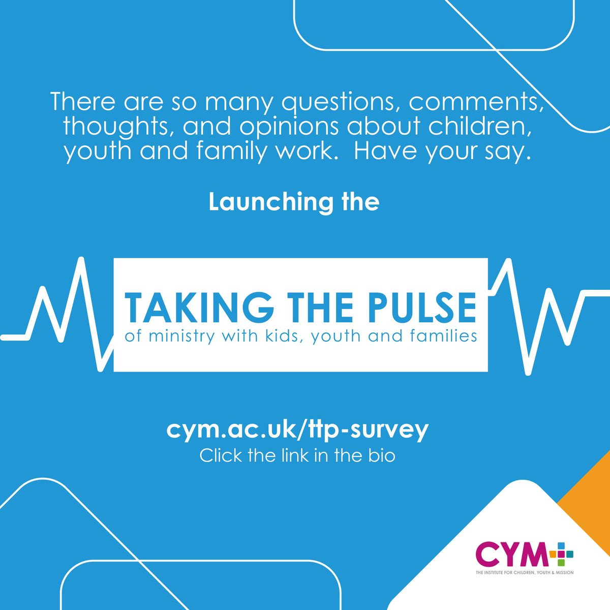 There are so many questions, comments, thoughts, and opinions about children, youth and family ministry. Have your say 🚀 LAUNCHING the Taking the Pulse of Ministry with Children, Young People & Families Survey Take part at buff.ly/3PFi8yY or through the link in the bio