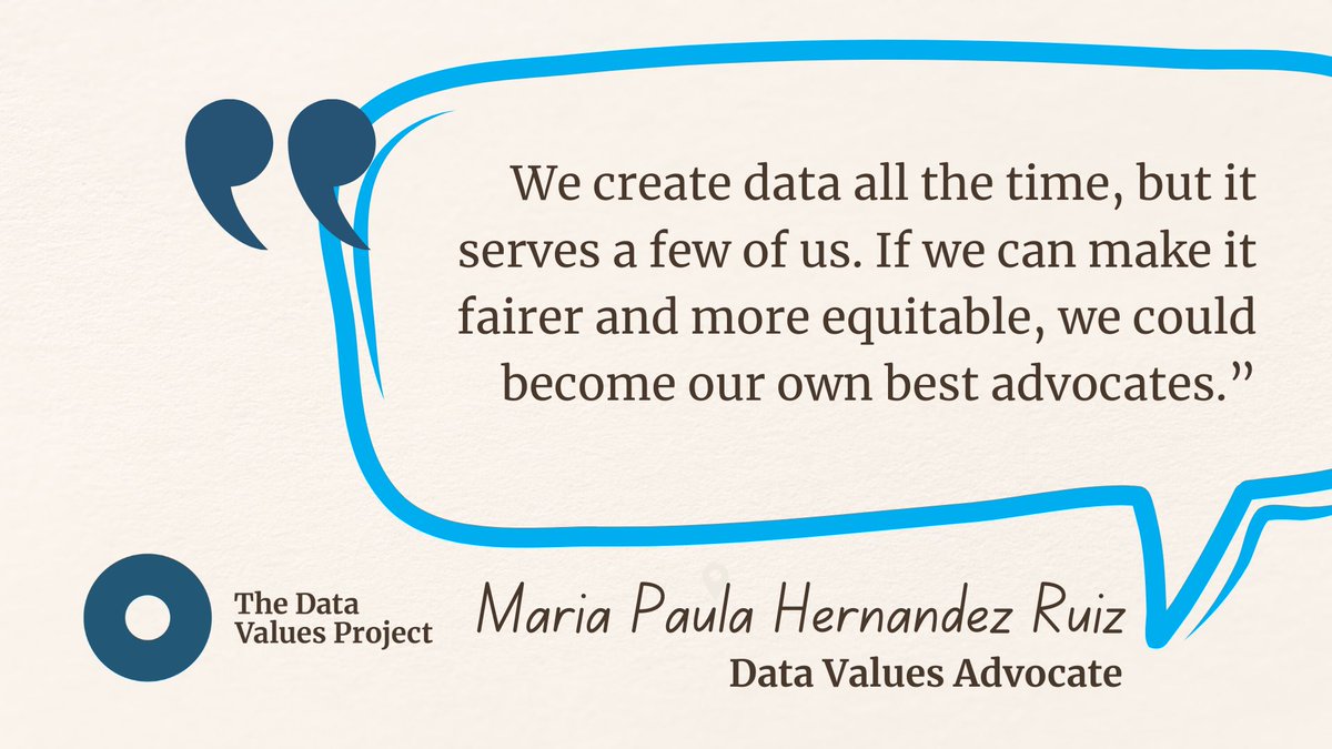🚀 We're proud to introduce another 2024 #DataValues Advocate: María Paula Hernández Ruiz! She explores the intersection of gender, data, and social justice in Colombia and Australia. 🇨🇴🇦🇺 See what a fair data future looks like to her + learn more here: bit.ly/4aBbcef