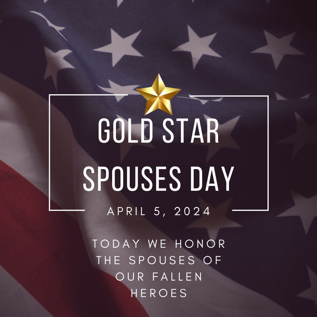 ⭐Today, on Gold Star Spouses Day, we pause to honor and acknowledge the strength, courage, and sacrifice of the partners of our fallen heroes. Your resilience inspires us all. #GoldStarSpousesDay #GoldStarSpouses #MilitarySpouses #MCA #SemperFi #USMC #USMarineCorps #MarineCorps