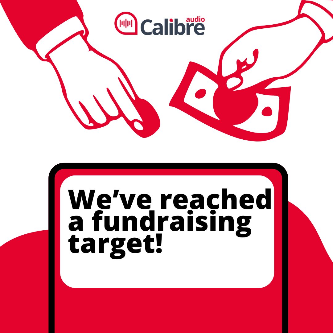 Together you've helped us raise an amazing £8,000 in our weekly lottery! These vital funds help us to continue providing audiobooks to people with visual impairment, dyslexia, ADHD, and more. ❤️ #AudiobooksForAll #FundraisingSuccess #CalibreAudio