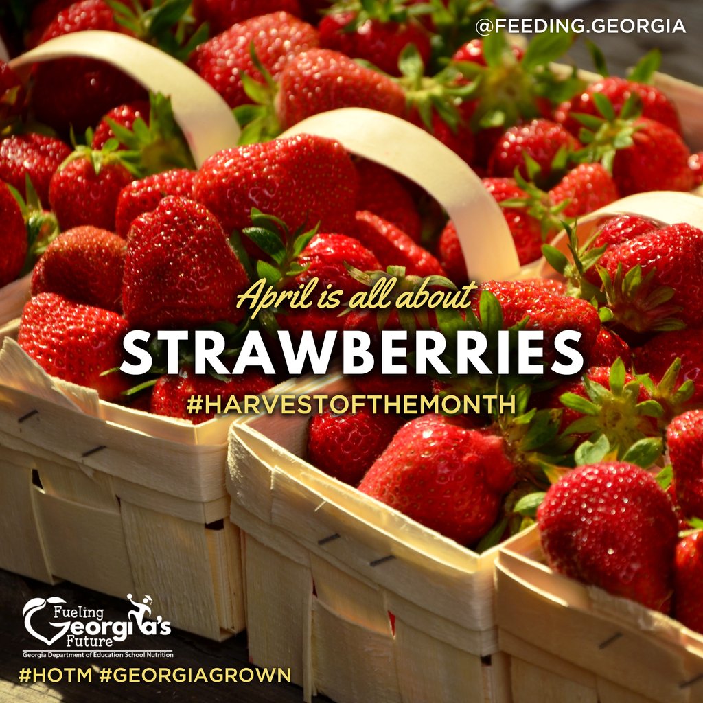 April's #HarvestoftheMonth is Strawberries! 🍓
⁠
Now in season, these vibrant gems are at their peak of sweetness, making them the perfect springtime treat. ⁠
⁠
#GeorgiaGrown #HOTM #AprilHarvest #FeedingGeorgia #FeedingGA⁠