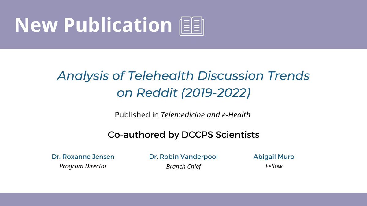 Read a new publication co-authored by BRP and @NCICareDelivRes colleagues. @LiebertPub pubmed.ncbi.nlm.nih.gov/38394136/