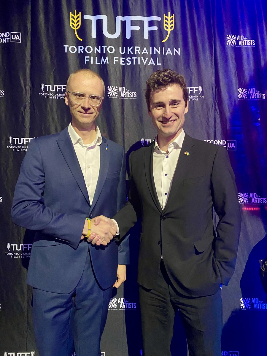Thank you @Yvan_Baker for attending the Toronto Ukrainian Film Festival yesterday and for all your efforts in supporting Ukraine’s fight for freedom. I look forward to working closely with you to strengthen the relationship between Ukraine and Canada. 🇺🇦🤝🇨🇦