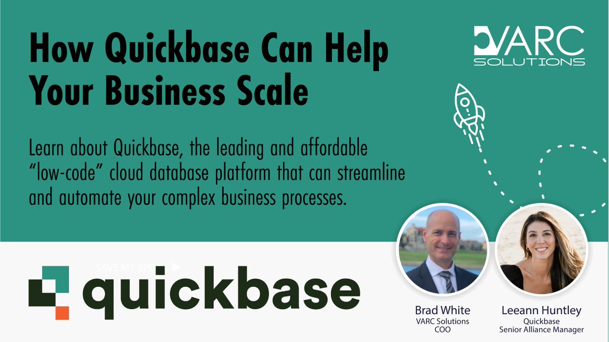 Missed the webinar? No worries. Check out this webinar recording to learn about @Quickbase and the problems it solves. ow.ly/lrKa50R8AQF #quickbase #solutionprovider #teamVARC
