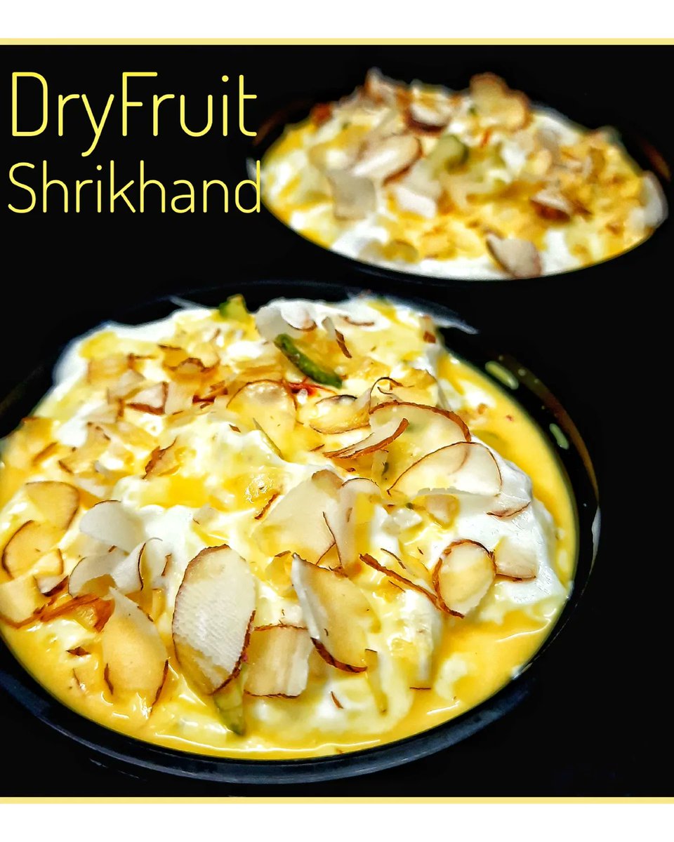 Dear foodies announcing authentic handmade, homemade,Gudipadwa spl •Dryfruit Shrikhand : ₹750 •Mango Shrikhand: ₹780(1kg) Pls call 8976764660 to book your order at earliest. #mumbai #india #pureveg #homechef #handmade #homemade #localeats MoreDetails: instagram.com/p/C5Yp_SBySaE/…