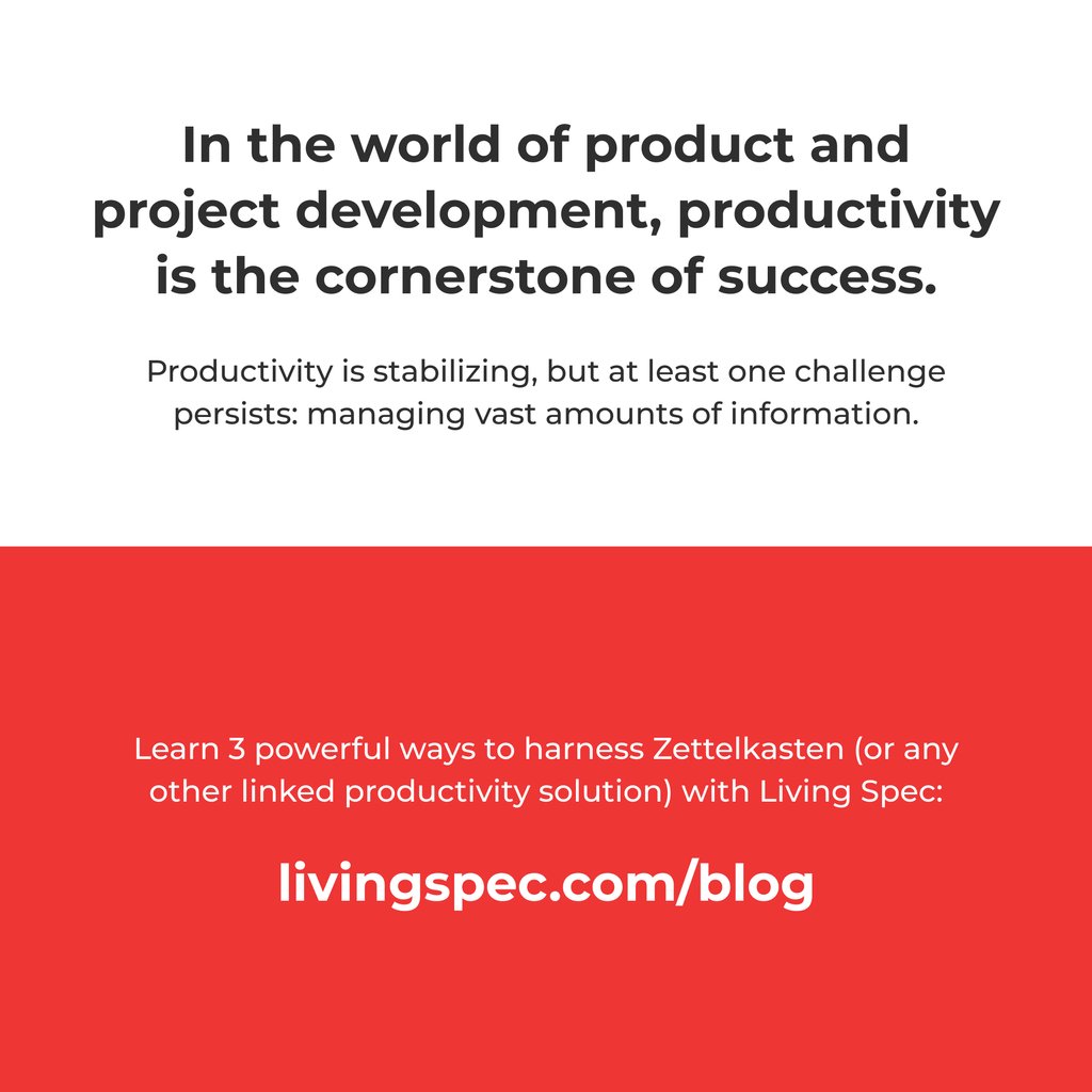 Feeling overwhelmed by information overload? For product teams, one big challenge persists: wasting time searching for data! We recently wrote a blog on how to combat this using Living Spec livingspec.com/blog/from-chit…