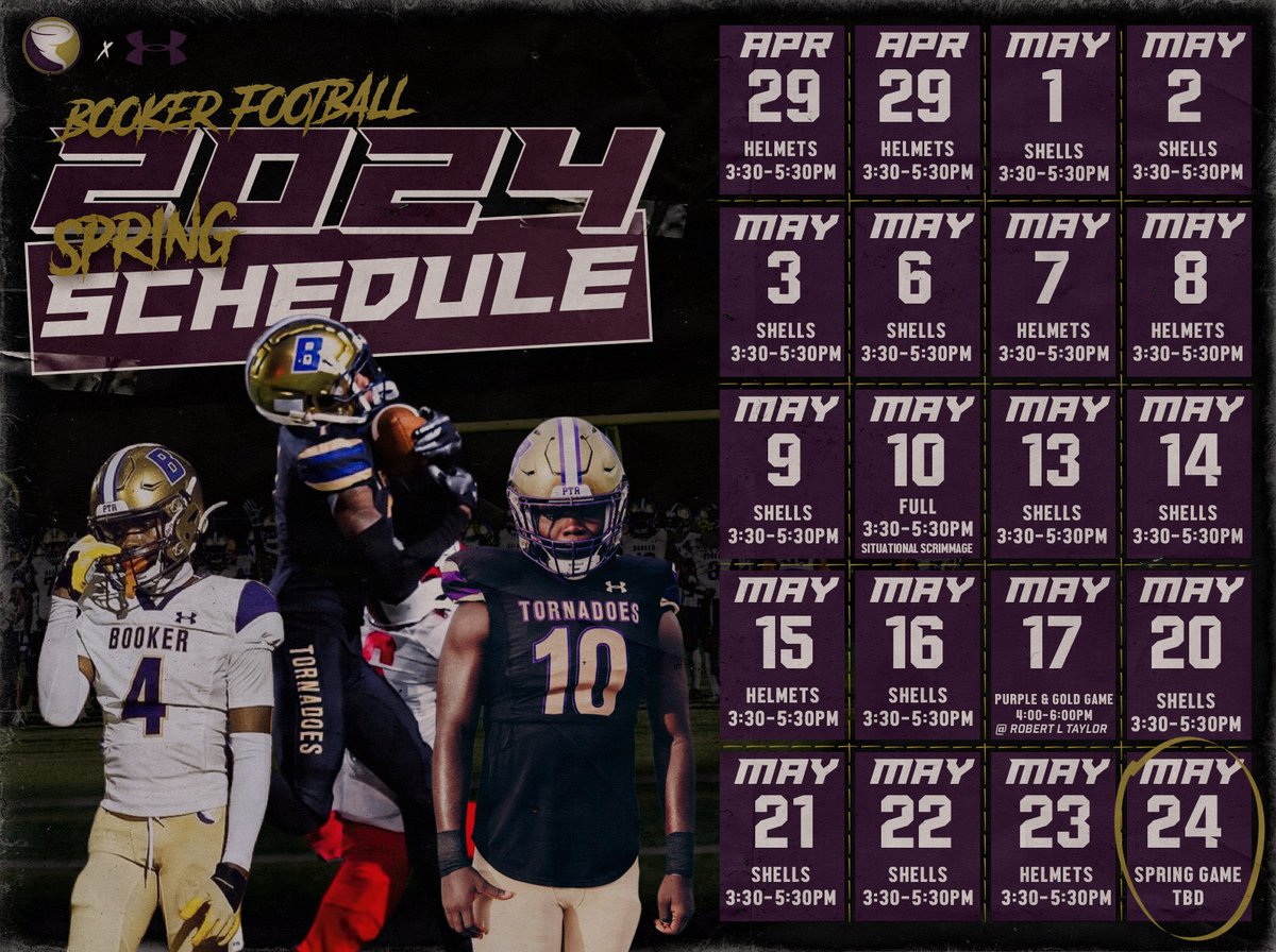 Booker Nation Spring practice is around the corner take some time this spring and come check us out as we gear up for the 2024 Season! #PTR #SotaDame #BookerNation #BBB #Year3