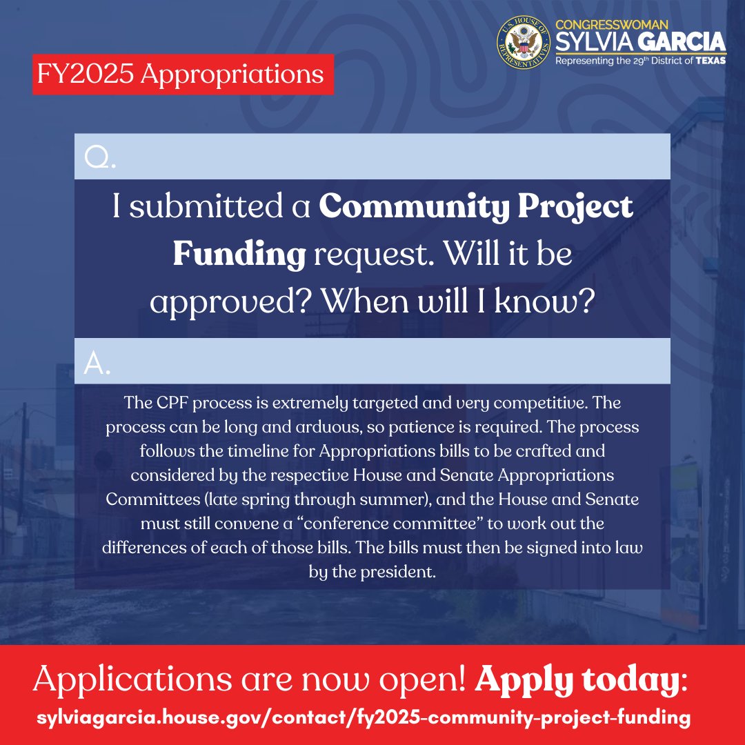RepSylviaGarcia's tweet image. Do you have questions about our #CommunityProjectFunding? We&apos;ve got answers! 📞⬇️

 Reach out to our office today and let&apos;s chat about how we can support your ideas. Don&apos;t hesitate – apply now and let&apos;s make a positive impact together!