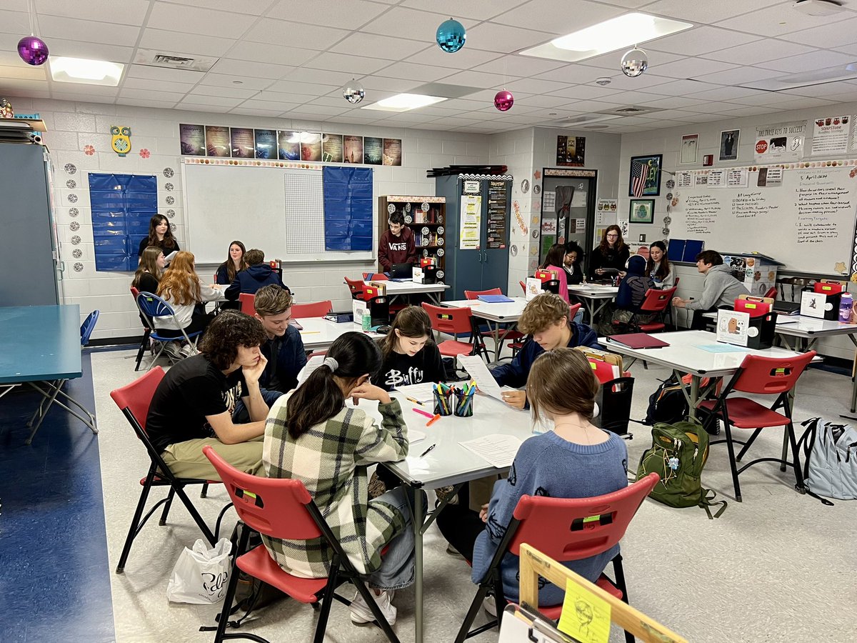 Pre-AP English 10 groups practice “Rinse the Blood Off my Toga” comedy sketch based on Julius Caesar. #bjhspride #mcslearn #rinsethebloodoffmytoga