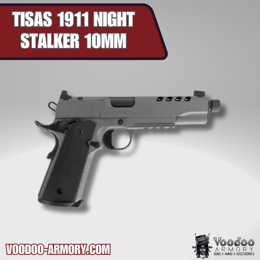 VoodooArmory's tweet image. The tisas 1911 Nightstalker chamered in 10mm. See it here voodoo-armory.com/tisas-1911-nig…

#tisas #nightstalker #10mm #1911life #firearms #voodooaemory