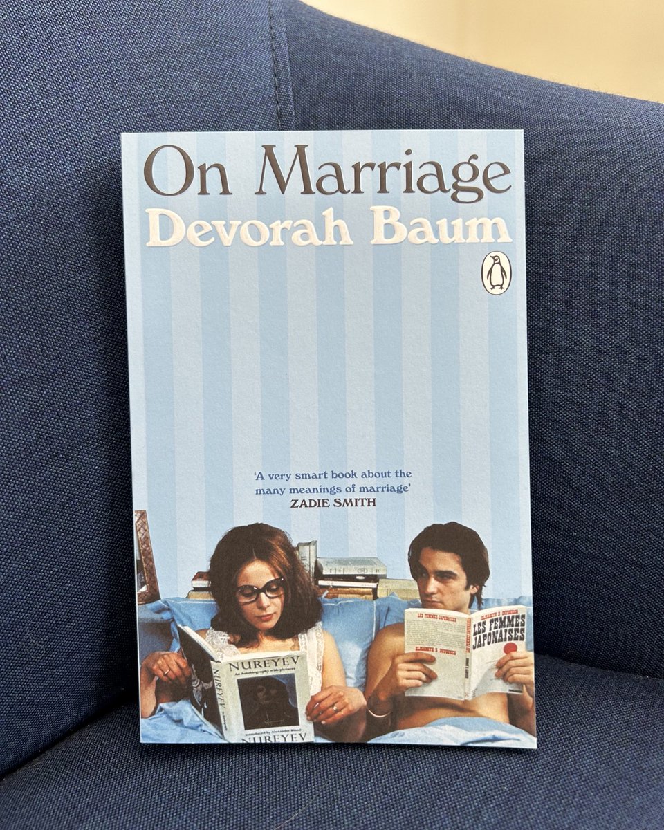 Just in! First paperback copy of DEVORAH BAUM’s wondrous On Marriage — Cover art by Francois Truffaut 🎬