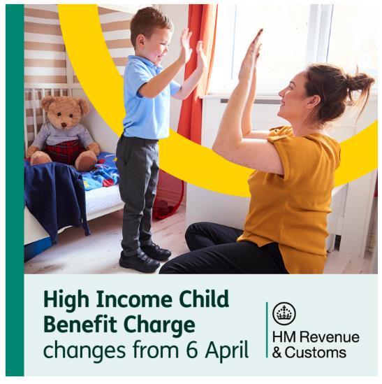 From 6 April, the threshold people start paying the high income Child Benefit Charge will increase to 60,000. Find out more about the change and how to claim online 👉️gov.uk/government/pub…
