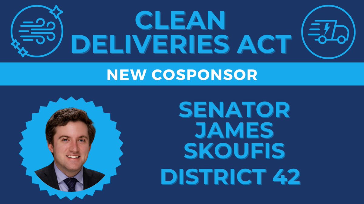 TY @JamesSkoufis for joining the fight for #CleanDeliveries! With your help, this bill will: 🚛 hold e-commerce warehouses accountable for their actions 🚛 remedy damage done to our communities 🚛 pave the way to a cleaner, healthier future Take action: bit.ly/cleandeliveries
