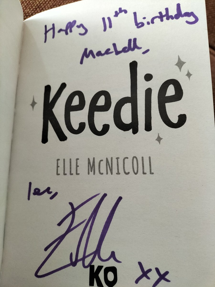 Cheers @BooksandChokers - 'Keedie' arrived just in time for the young un's birthday! I shall resist the urge to pinch for a quick read 😂📚🎂