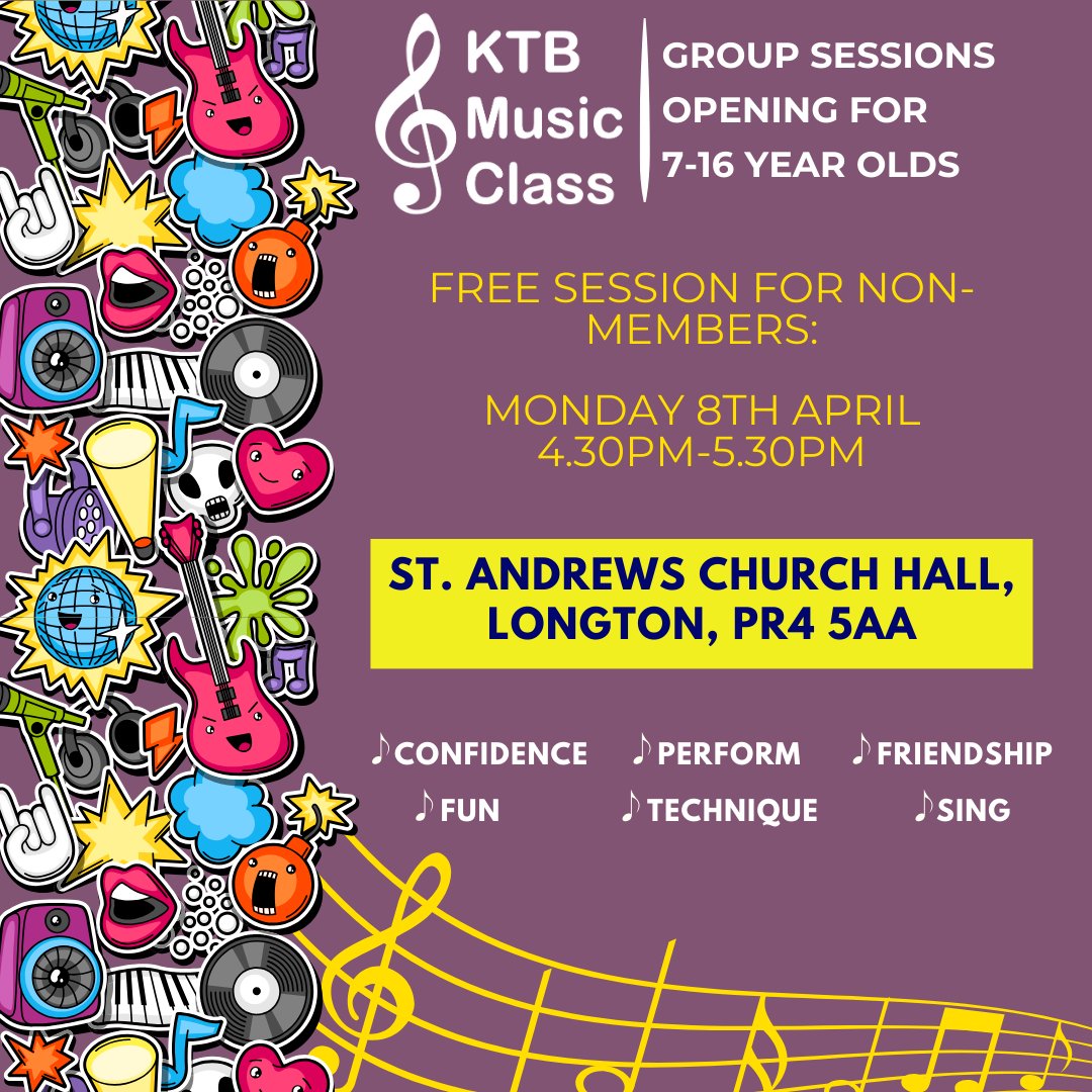 Our youth class is back this Monday (8th April 2024) and we're offering non-members a FREE session. If you or your child loves to sing and fancies learning to perform alongside others then come on down. Doors open 4.15pm. #youthclass #sing #perform #freesession
