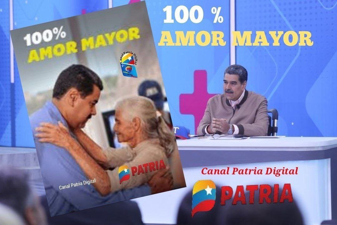 #AHORA || Inicia el pago de 💯 Amor Mayor (abril 2024) enviado por nuestro Pdte. @NicolasMaduro a través del Sistema del @CarnetDLaPatria para los pensionados. ✅ MONTO : 130,00 Bs.