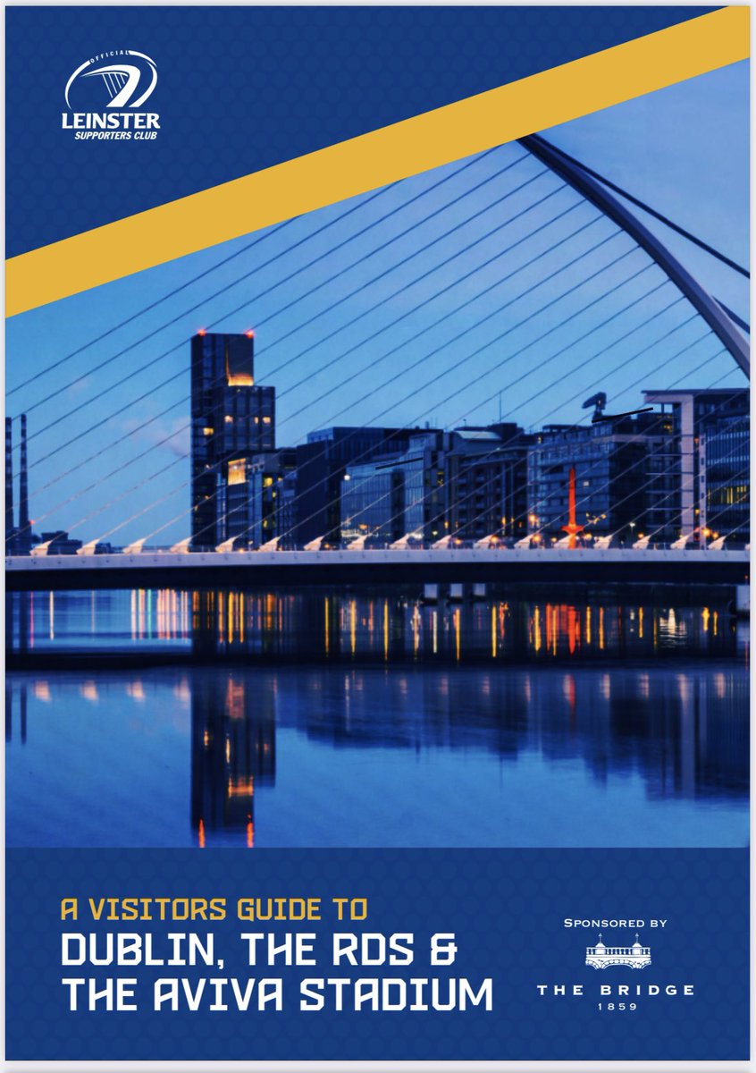 For those @LeicesterTigers fans travelling over for the game tomorrow be sure to check out the @TheBridge1859 Guide to Dublin available here: bit.ly/40MY95N Looking forward to a good one now