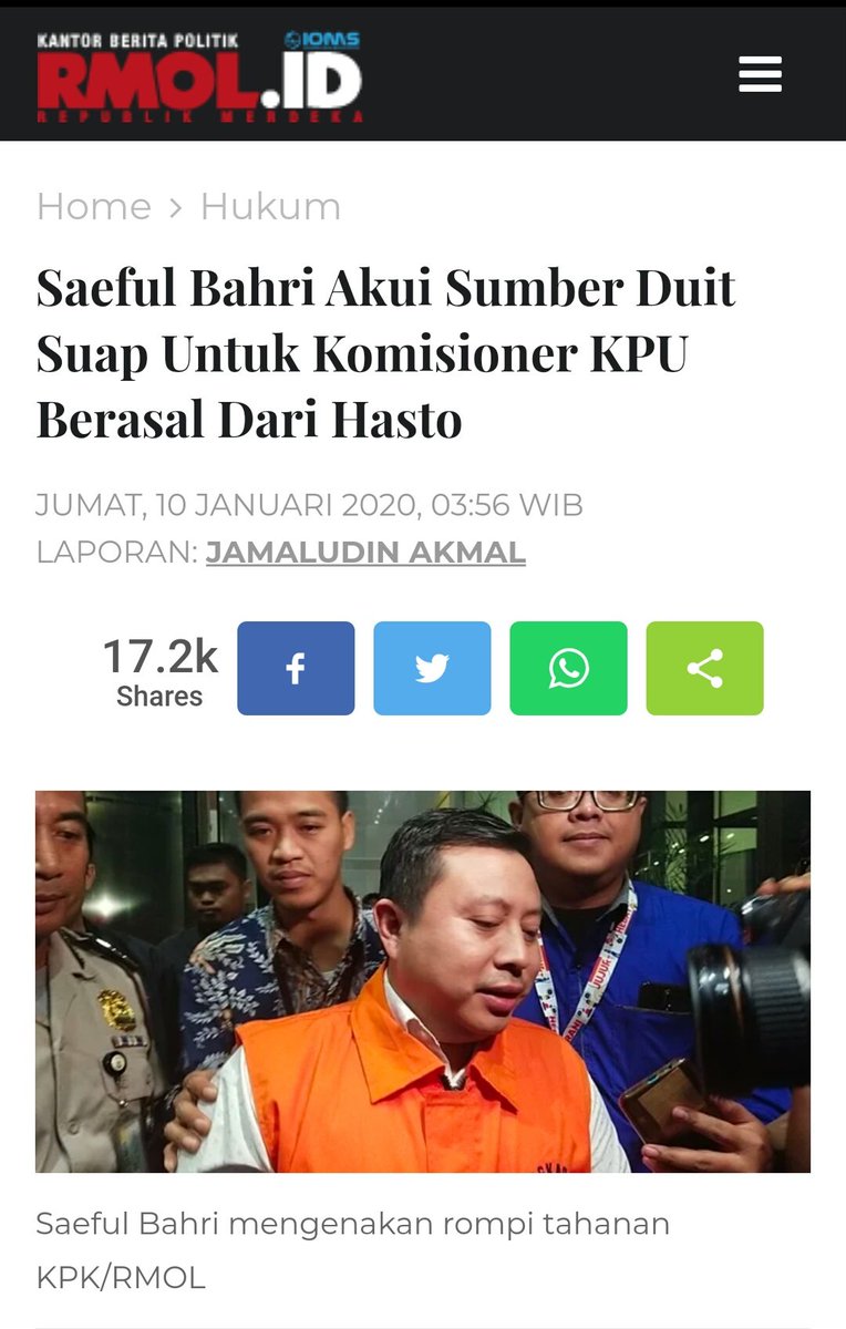 PartaiSocmed's tweet photo. Pertanyaannya kenapa @KPK_RI selalu fokus ke Harun Masiku yg entah masih hidup atau sudah mati? Bukankah harusnya tanpa HM Hasto sudah bisa diproses karena sudah ada pengakuan dari pelaku bahwa uang suapnya berasal dari Hasto? https://t.co/88XzhkymNJ