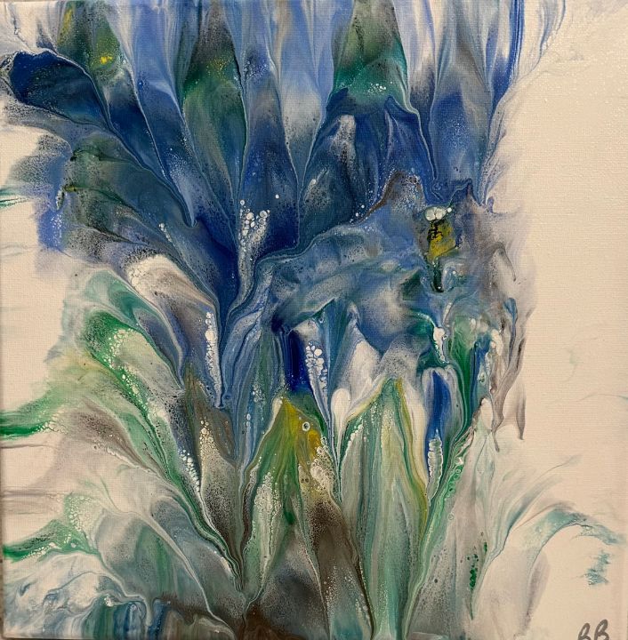 bboydRN's tweet image. Art of the Day: "Flourishing flower - blue". Buy at: ArtPal.com/bethboyd7?i=30…