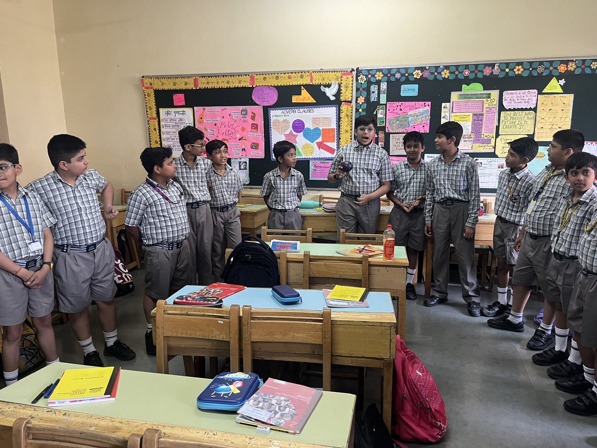 Learning never exhausts the mind. German Department conducted an Ice breaking activities students played a ball game in class 6,in Class7 students played adjective game& Class 8 students played Memory game @ashokkp @y_sanjay @pntduggal @sunandask21 @harprit_r @Riyaapahuja17
