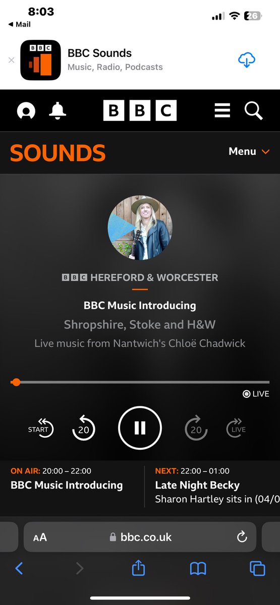 It’s was great to be apart of BBC Intro Stoke. My live session with @bbcintroducing is now available online on BBC Sounds!