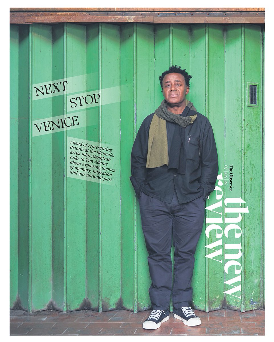 This Sunday's cover: artist John Akomfrah on changing the narrative, from Windrush to colonialism ✍️ @TimAdamsWrites 📸 @AmitLennon