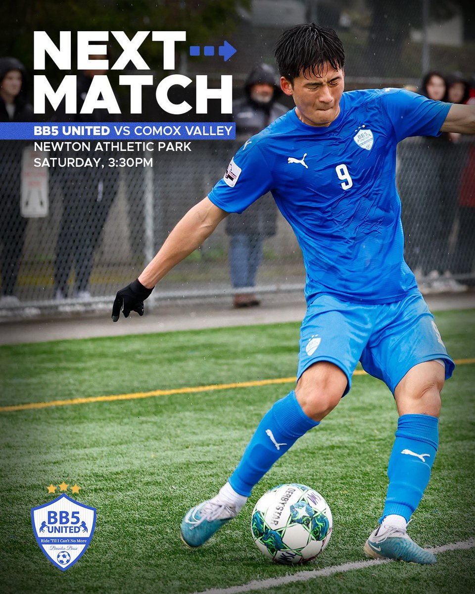 BB5UNITED's tweet photo. Provincial Cup Time!!!! We take on Comox Valley United on Saturday at Newton Athletic Park Stadium Turf with kickoff at 3:30pm.
#darkness #unitedwestand #goodfellas #winning #soldyoursoul #BB5 #youngking #dedicatedtoBrandon #vmsl #vmslisback https://t.co/PIZE7rMR9O