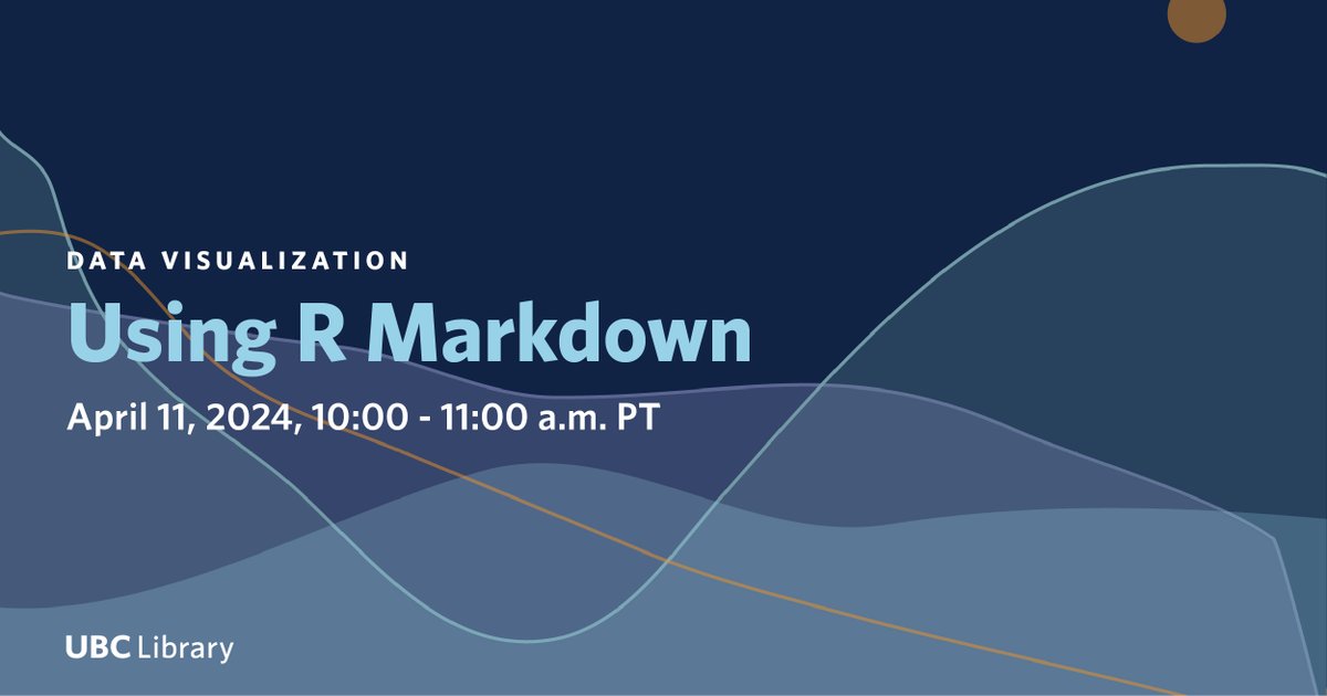 UBC Library (@ubclibrary) on Twitter photo Join us for a workshop on how to use R Markdown and turn your analyses into high-quality, elegantly formatted, and fully reproducible output by putting together narrative text, code and plots. bit.ly/4alYJve Join us for a workshop on how to use R Markdown and turn your analyses into high-quality, elegantly formatted, and fully reproducible output by putting together narrative text, code and plots. bit.ly/4alYJve
