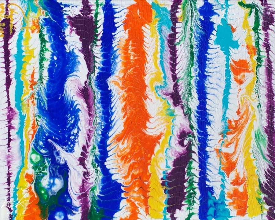 Art of the Day: Tie dye 11'x14' Acrylic of 1' Canvas SOLD #artaesthetics #art_motive #arts_promote #sketch_dailydose #young_artist_help #art_we_inspire #drawing_expression #creativeuprising