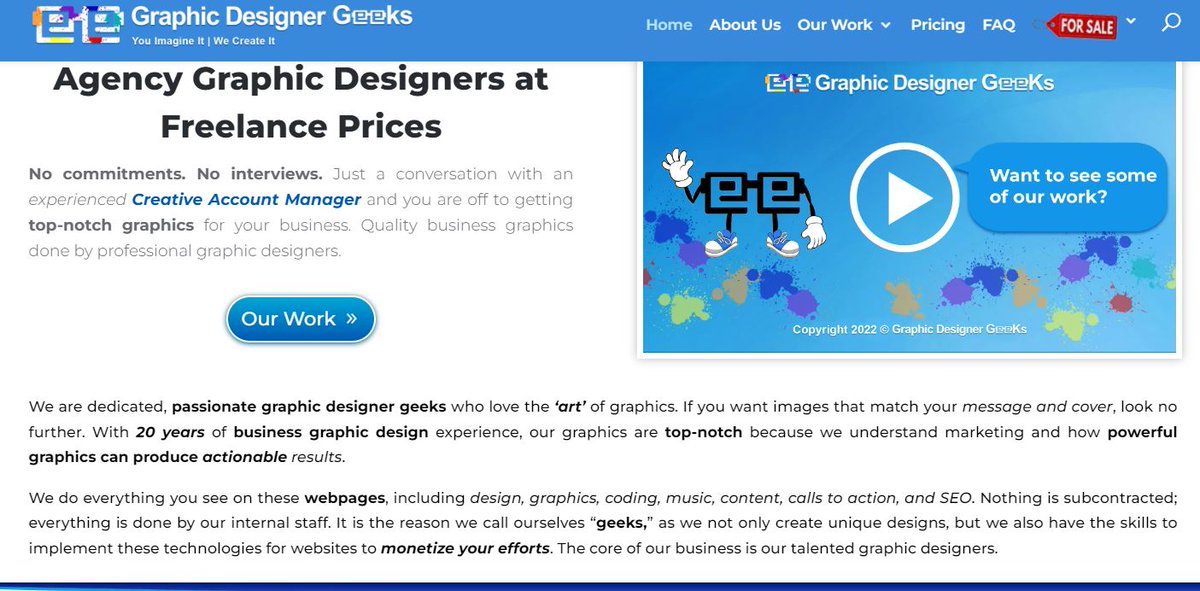 #needgraphics  A stellar firm to help you with micro, small, medium, large and extra-large graphic one-offs, templates for regular runs and custom one-time designs. Have a peek at our member site: Graphic Designer Geeks