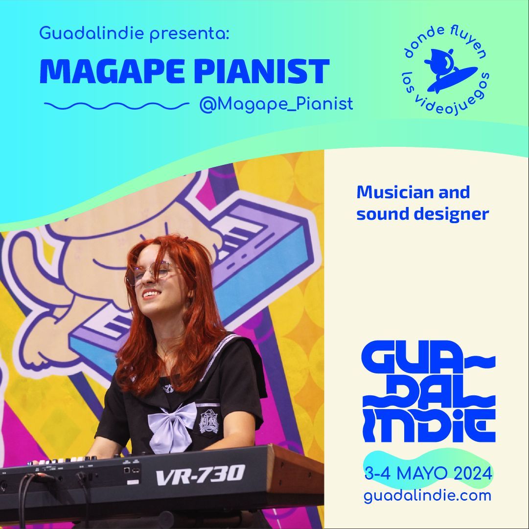 Y para terminar esta semanita y celebrar que llega el finde: NOTICIÓN

<a href="/Magape_Pianist/">Magape 🎹</a> estará en #Guadalindie24 y tendrá una sorpresa bien chula 😎