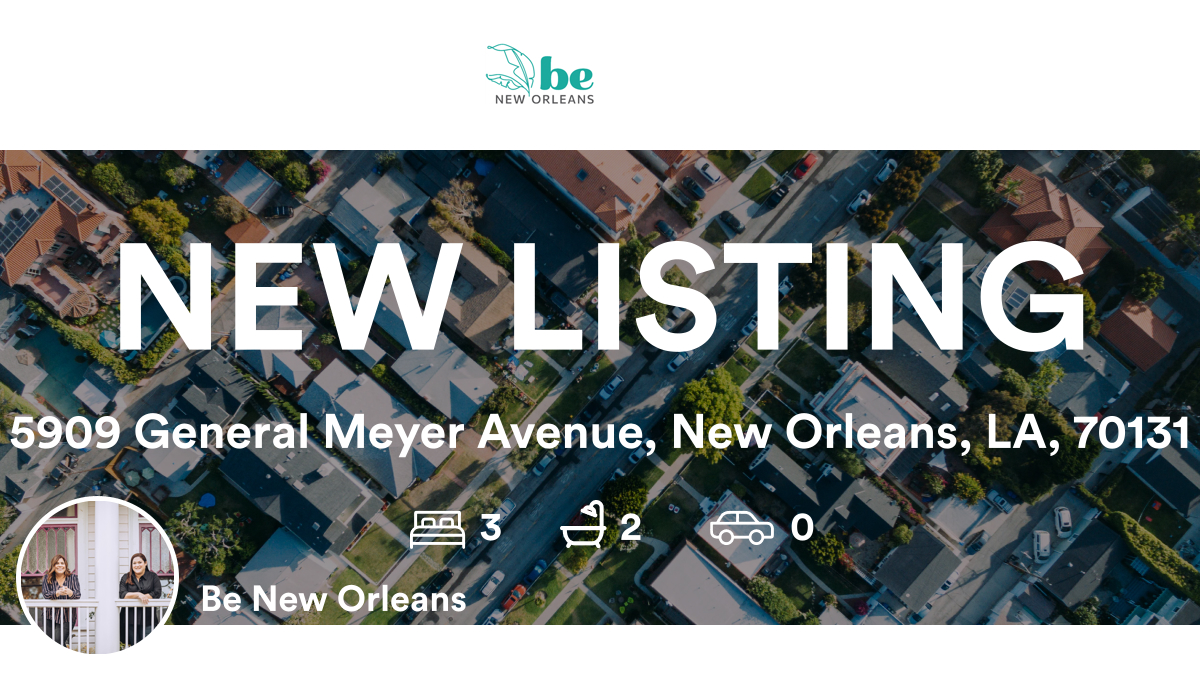 🛌 3 🛀 2 📍 5909 General Meyer Avenue, New Orleans, LA, 70131 Check out our newest listing! ... #nolarealestate #realestate #BeNewOrleans #nolarealtor rma.reviews/JPmtSmTiRB09