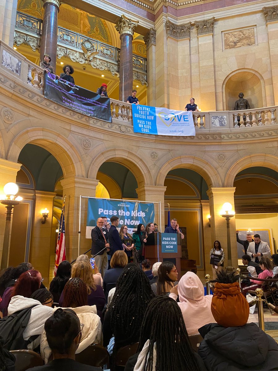 We’re at the Minnesota State Capitol for a rally in support of the Minnesota Kids Code! #MNKidsCode #MNLeg #DayofAction