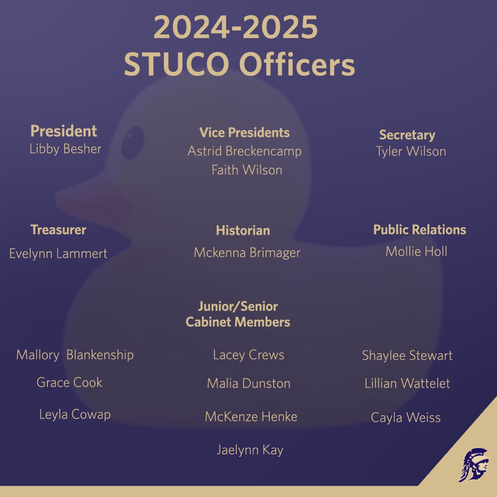 Please congratulate your new 2024-2025 Exec Board and Cabinet Members!!