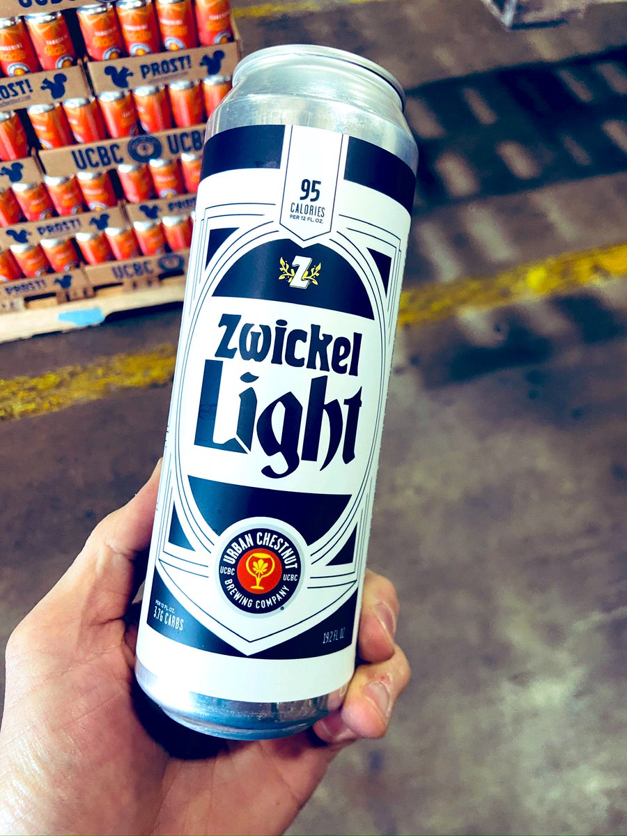 We are not messing around here.😈 Introducing 19.2 ounces of St. Louis' newest, Premium Light Beer.💙 95 Calories, 3.7 Carbs, 4.0% ABV, and priced to compete with the big boys.🍻 #ZwickelLight #Prost!!❤️