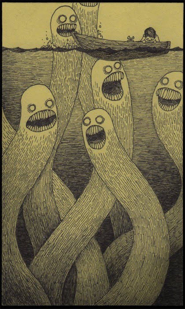 xMysteriousGod's tweet image. Querido @minorgodperjury 

Te mando un dibujo de mi última pesadilla, para que la cuelgues en tu nevera. No sé si tienes nevera. Pero bueno. 

Un abrazo. 

#nv #invalidisimo