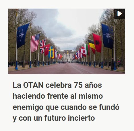 Hay que ser muy sinvergüenza para tratar de engañar a la opinión pública occidental haciendo creer que la Rusia actual tiene algo que ver con la URSS.  Todo para justificar la carrera armamentística y que los estados miembros destinen el 2% de su PIB a la OTAN.