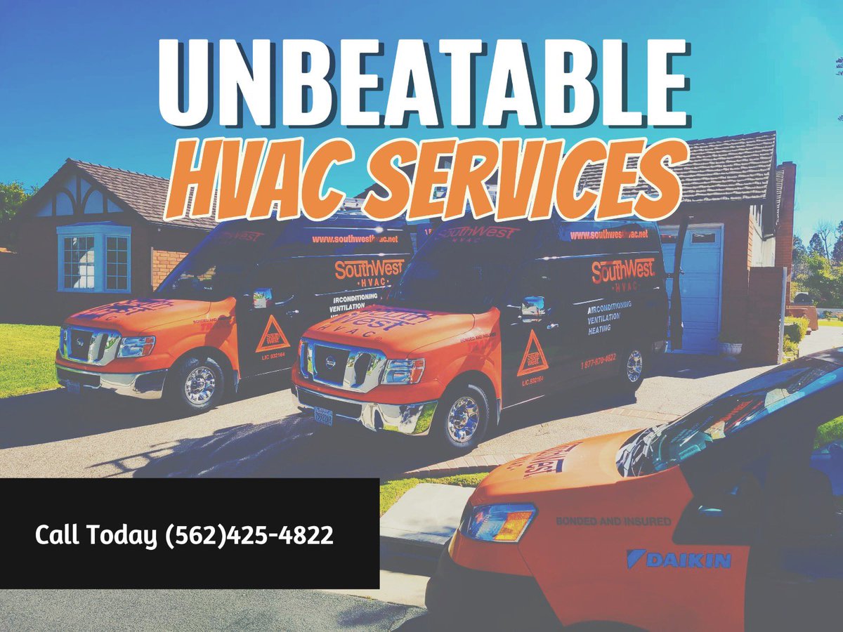 southwesthvac's tweet image. Our HVAC services are unbeatable, providing unparalleled comfort and reliability for your home or business. From installation to maintenance and repairs, trust us to keep you comfortable year-round.

#HVACservices #UnbeatableComfort #HomeClimateControl #fyp #viral #TopNotchHVAC