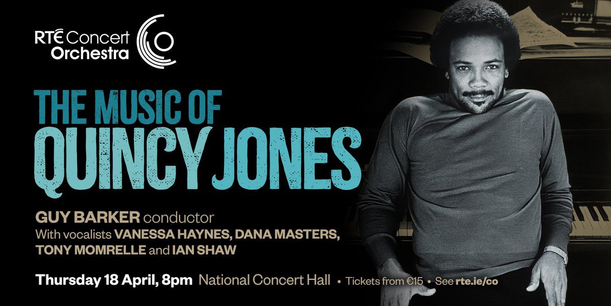 Tonight on @RTERadio1 from 7pm: Album Reviews with @johnmeaghermuso and Sinead Ní Mhorda @tonymomrelle on playing The Music of Quincy Jones with @rte_co And the exhibition 'We Realised The Power Of It' at @IMMAIreland